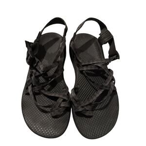 Chaco Solid Black Women’s 10 Strappy Outdoor Adjustable Sandals Water Shoes